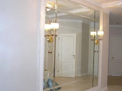 Large Mirror In The Hallway On The Entire Wall Photo