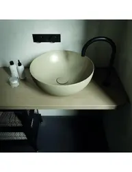 Раковина чаша на столешницу в ванной фото