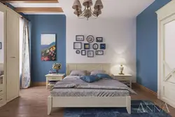 Country Angstrom bedroom in the interior photo