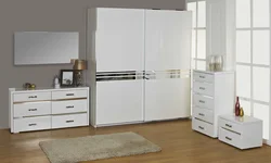 Chests of drawers wardrobes in the bedroom interior photo