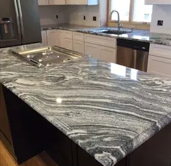 Countertop аз мармари сунъӣ барои акси ошхона