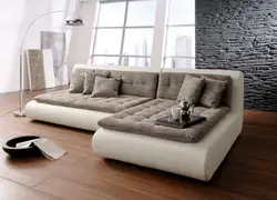 Modern corner sofa with sleeping place photo