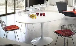 Table On One Leg In The Kitchen Interior
