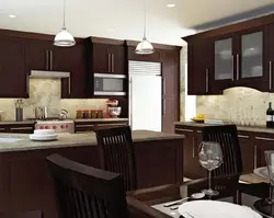 Brown Kitchen Photo Which Wallpaper Is Suitable