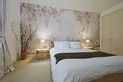 Photo Wallpaper In The Bedroom Flowers Above The Bed Photo