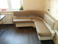 Corner sofa for the kitchen with drawers photo
