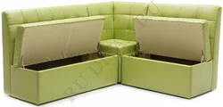 Corner Sofa For The Kitchen With Drawers Photo