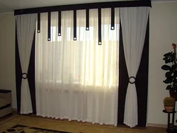 Дизайн шторы для гостиной одно окно фото
