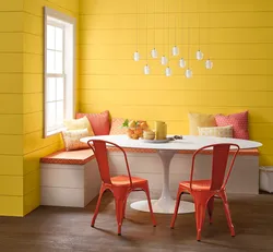 Kitchen Wall Design Painting In Two Colors