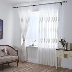 Tulle In The Bedroom Interior Photo Without Curtains