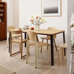 Beige Chairs For The Kitchen In The Interior