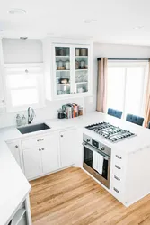 Kitchen Interior If The Stove Is Near The Window