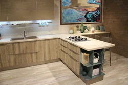 Sonoma Oak Countertop In The Kitchen Interior