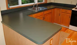 Film for countertops in the kitchen photo