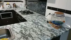 Film for countertops in the kitchen photo