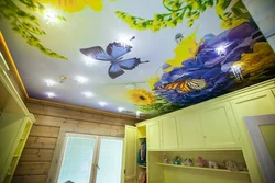 Photo Suspended Ceilings With Photo Printing For The Bedroom