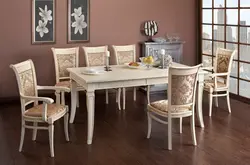 Фото столы и стулья для кухни обеденные