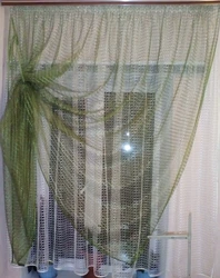 Curtain like a mesh for the kitchen photo