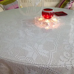 Tablecloth on the table liquid glass for the kitchen photo