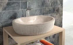 Stone Sink In The Bath Photo