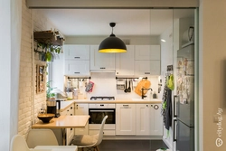 Scandinavian Style In The Interior Of A Kitchen In Khrushchev
