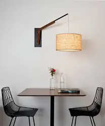 Sconce for the kitchen on the wall above the table photo