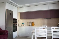 Corner kitchen with mezzanine ceiling photo