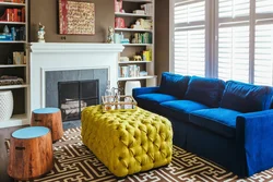 Pouf for living room photo