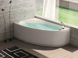 Bathtub With A Semicircular Bathtub Photo
