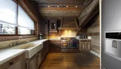 Фартук для кухни для деревянного дома фото