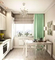 Kitchen design 3 by 6 meters with window