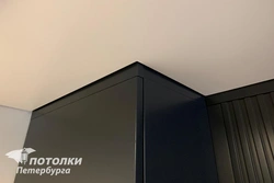 Теневой профиль для натяжных потолков фото в интерьере гостиной