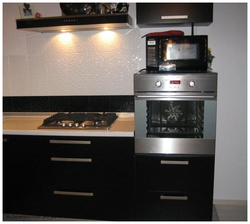 Kitchen photo oven on the countertop