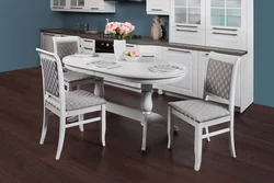 Oval table chairs for the kitchen photo