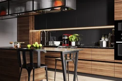 Kitchen Color Dark Wood Photo