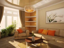 Trapezoidal living room design