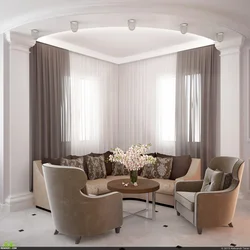 Trapezoidal Living Room Design