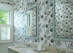 Photo of a bathroom covered with self-adhesive film