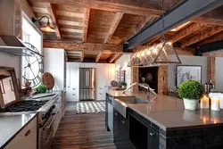 Rustic style in the kitchen interior