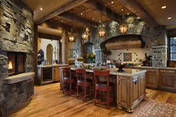 Rustic kitchen interior