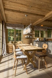 Rustic kitchen interior