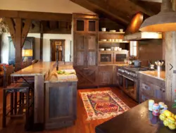 Rustic kitchen interior