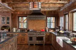 Rustic kitchen interior