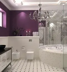 Lavender bathroom design