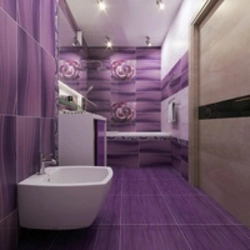 Lavender bathroom design