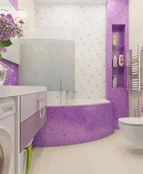 Дизайн ванной лавандовый