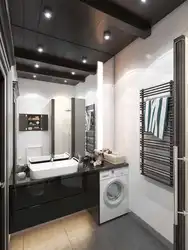 Интерьер ванной комнаты в студии
