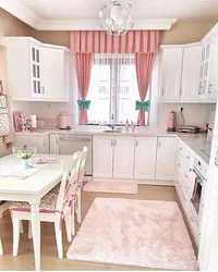 Pink style kitchen design