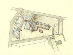 Bedroom trapezoid design
