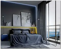 Graphite bedroom design